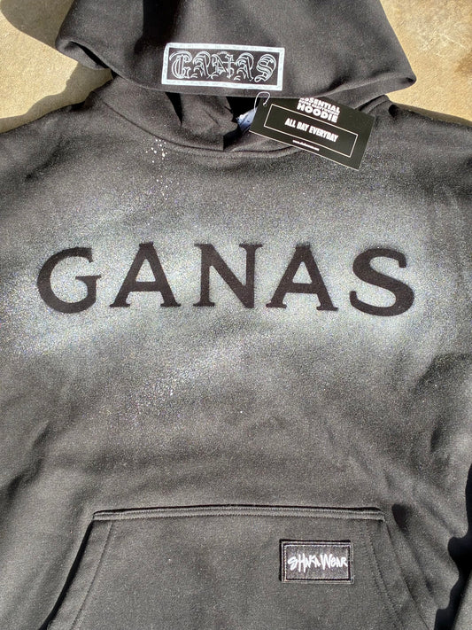 Ganas White Shaka wear Essentials Super Heavyweight Hoodie