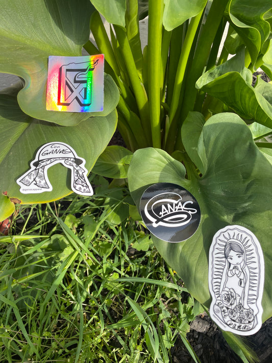 4 pack Ganas Stickers