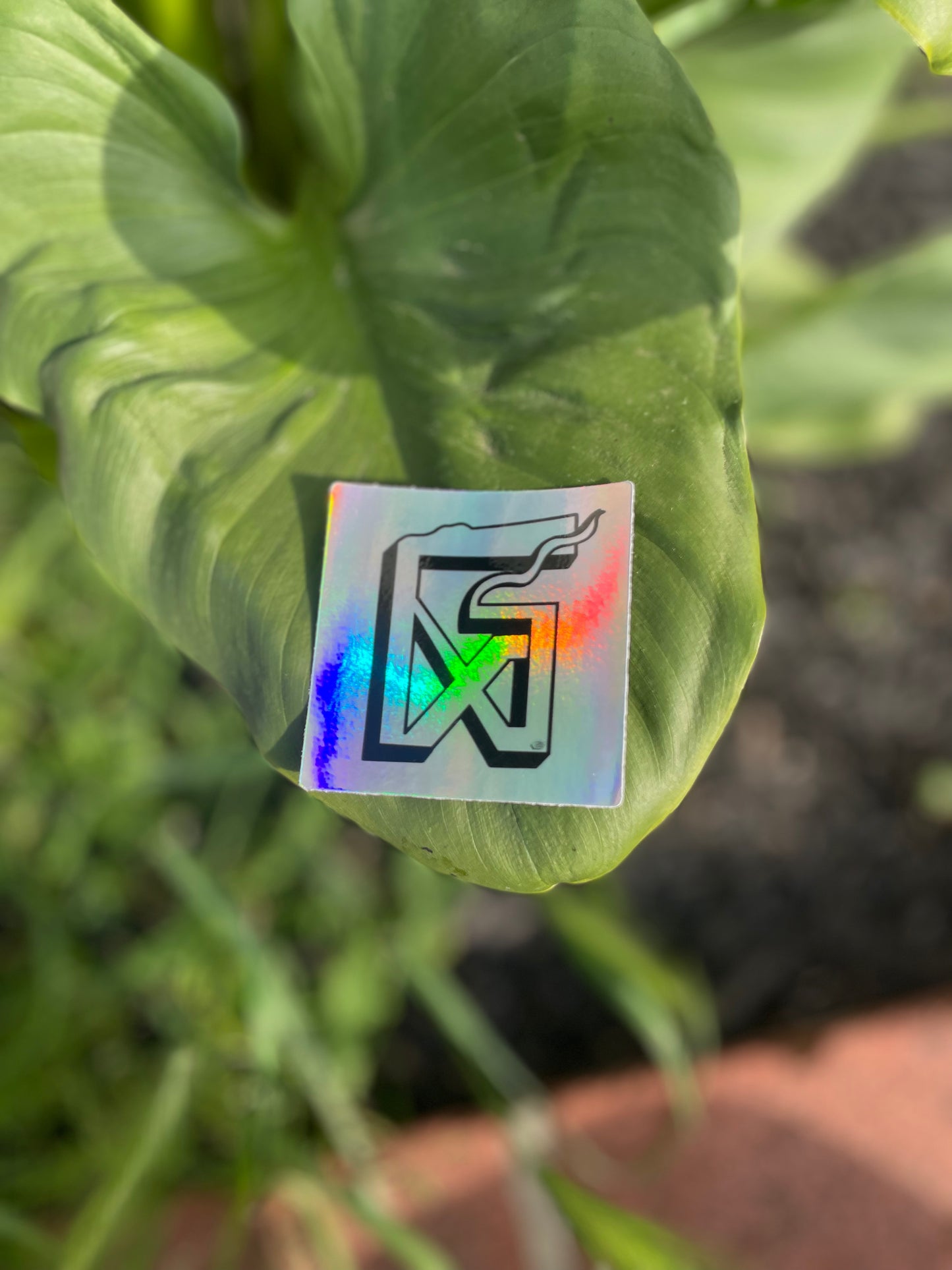 Capital G Ganas Holographic Sticker
