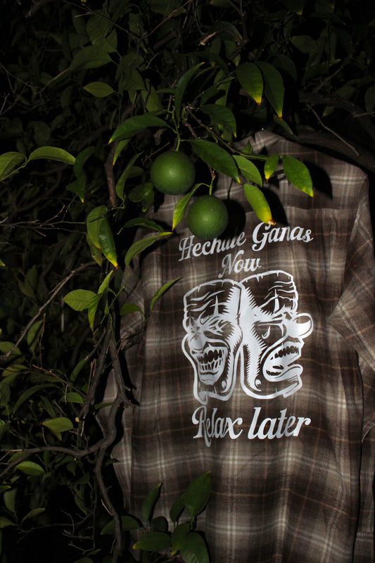 Hechale Ganas Relax Later (Fall Flannel)