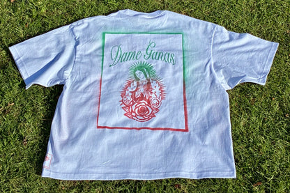 Shaka wear cropped tee. Virgencita