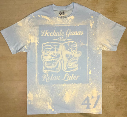 Bleached Hechale Ganas Relax Later T-shirt