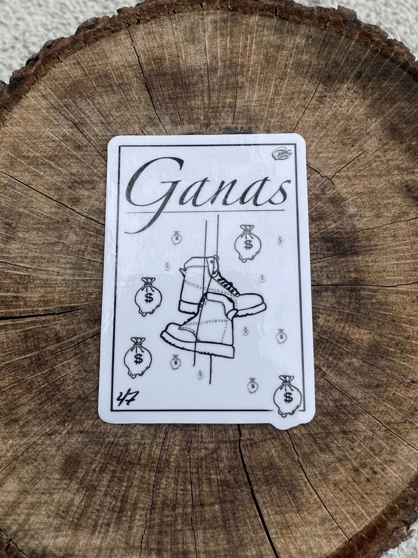 Ganas Boots Sticker