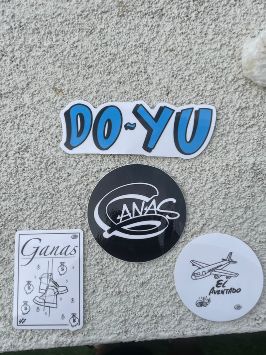 4 pack #2 Ganas Stickers