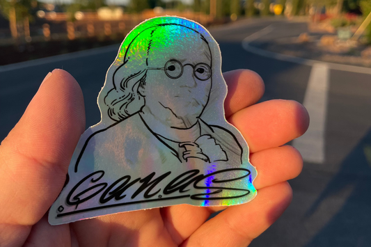 Benjamin Franklin Ganas Sticker